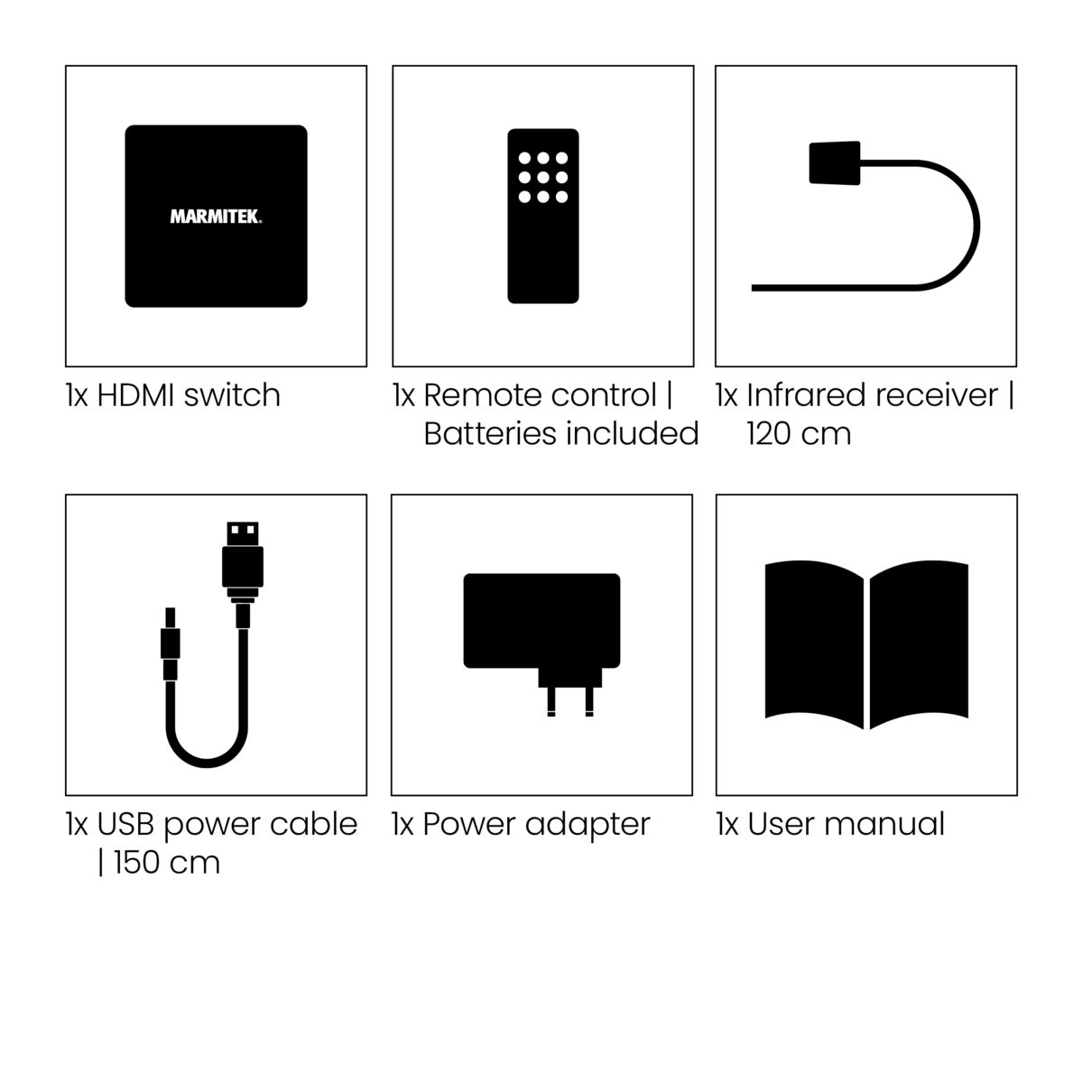 Connect 350 UHD 2.0 - HDMI switch 4K 60Hz - 5 in / 1 uit