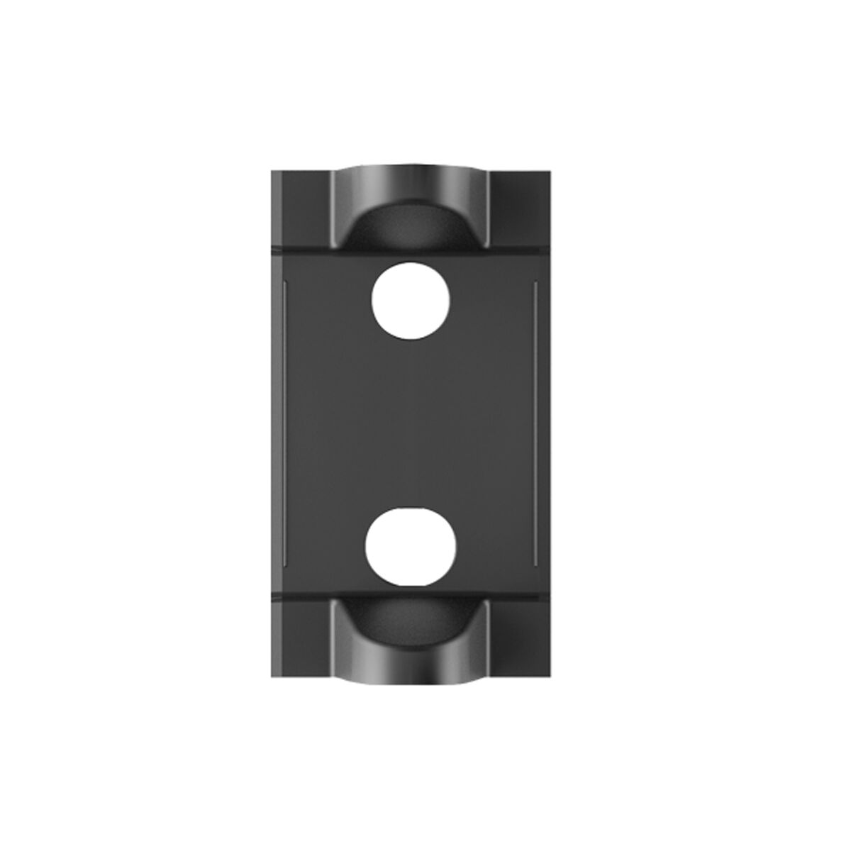 Wallplate cover middle 115x64 BLACK