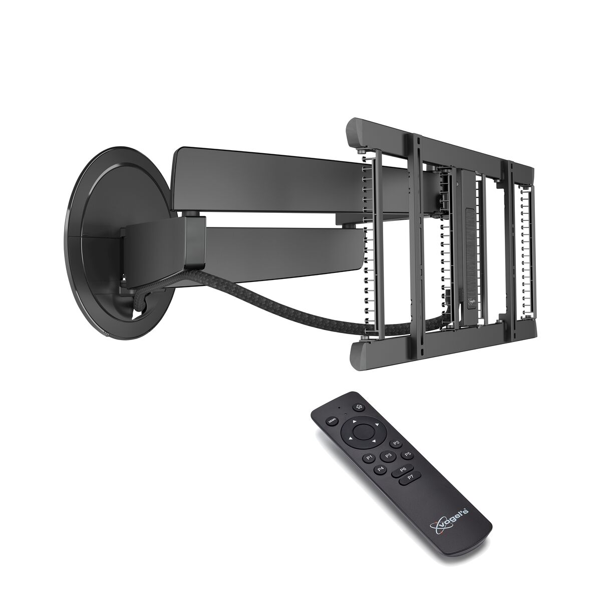 Vogel's TVM 7675 Elektrische TV-Wandhalterung (Schwarz): 40 - 77 Zoll | TV Halterung Schwarz
